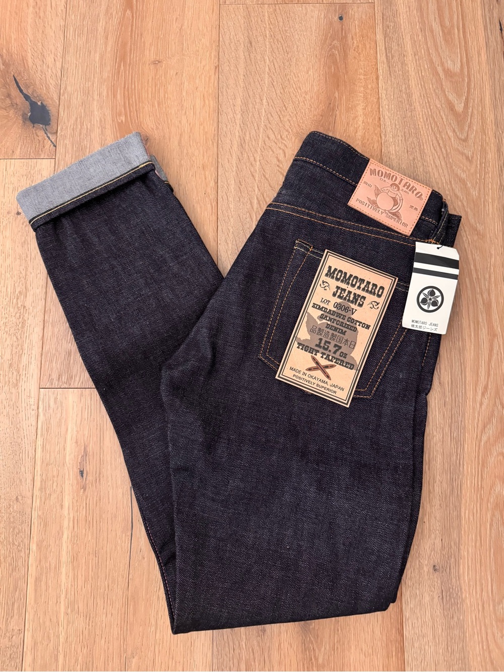 NWT Momotaro Men's Raw Indigo Selvedge Jeans - Dark Indigo Size 31